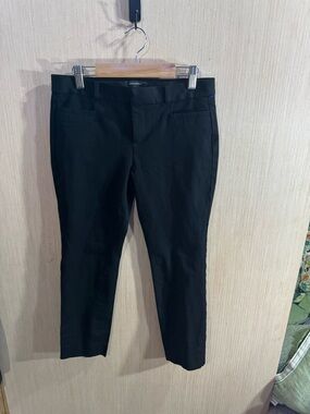 Banana Republic Black Sloan High Rise Ankle Petite Pants Size 2